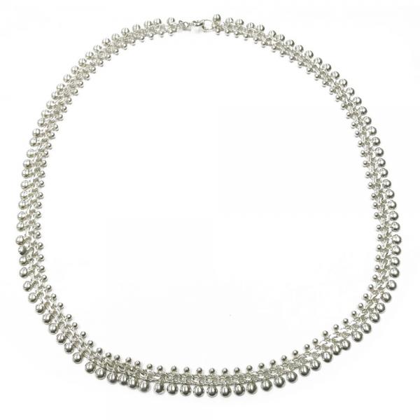 Hopeinen bismarck-kaulaketju 42cm #0