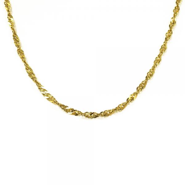 Kultainen singapore-ketju 42cm #0