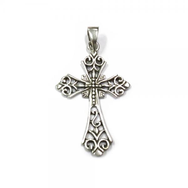 Hopeinen kelttiristi #0