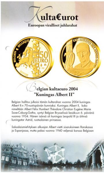 Belgian kultaeuro 2004 "Kuningas Albert II" #0