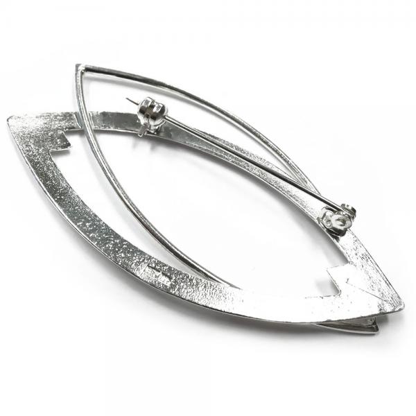 Hopeinen Poromerkki Rintaneula #1