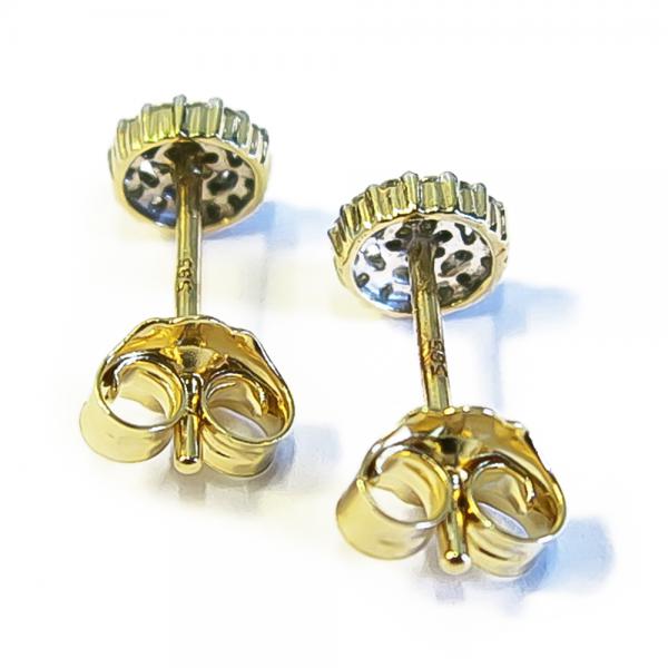 Timanttikorvakorut keltakulta #2