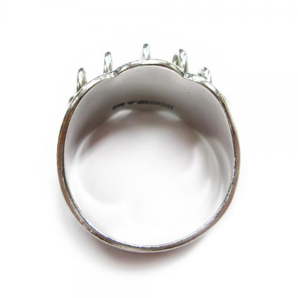  Lapin sormus 18,0 mm hopea Kalevala Koru #2