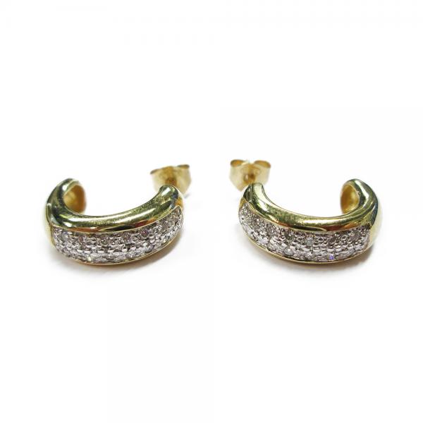 Kulta timanttikorvakorut 0,14ct #0