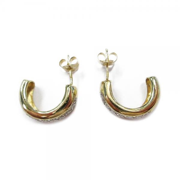 Kulta timanttikorvakorut 0,14ct #1