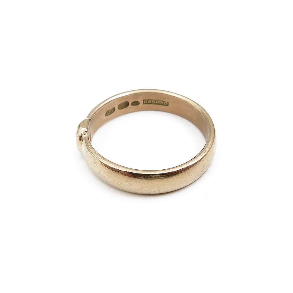Timanttisormus 0,03ct koko 16,5 lev.4mm KÄSITYÖ v.2000 #2