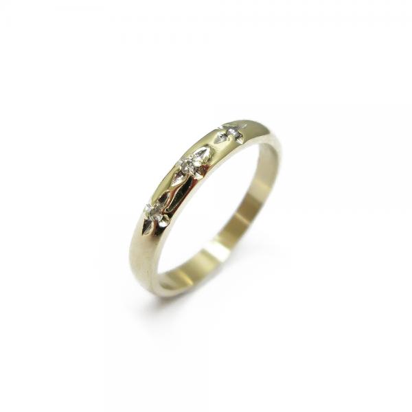 Timanttisormus tähti-istutuksella 16.5 0.03ct Kultajousi Oy #0