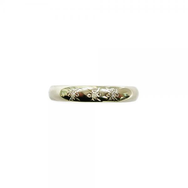 Valkokultainen timanttisormus 3x0,005ct 16mm  #1