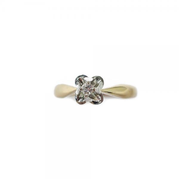 Kultakeskuksen kultasormus 0,03ct 17,5mm #1