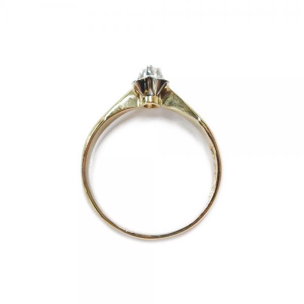 Kultakeskuksen kultasormus 0,03ct 17,5mm #2