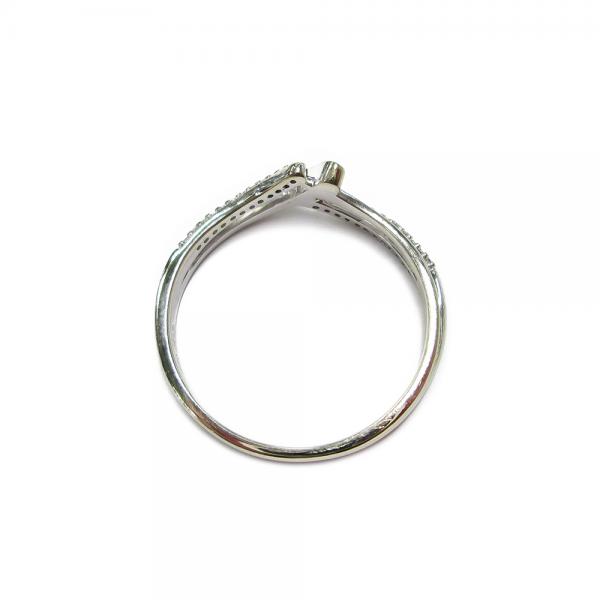 Valkokultasormus 0,12ct 18,5mm #2