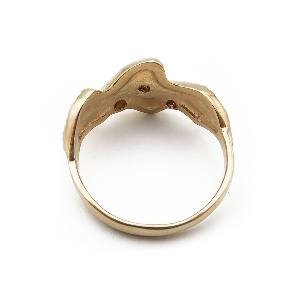 Kultainen timanttisormus 0,09ct koko 18 #2