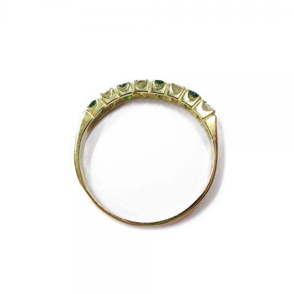 Kultainen smaragdisormus 18,5mm #2