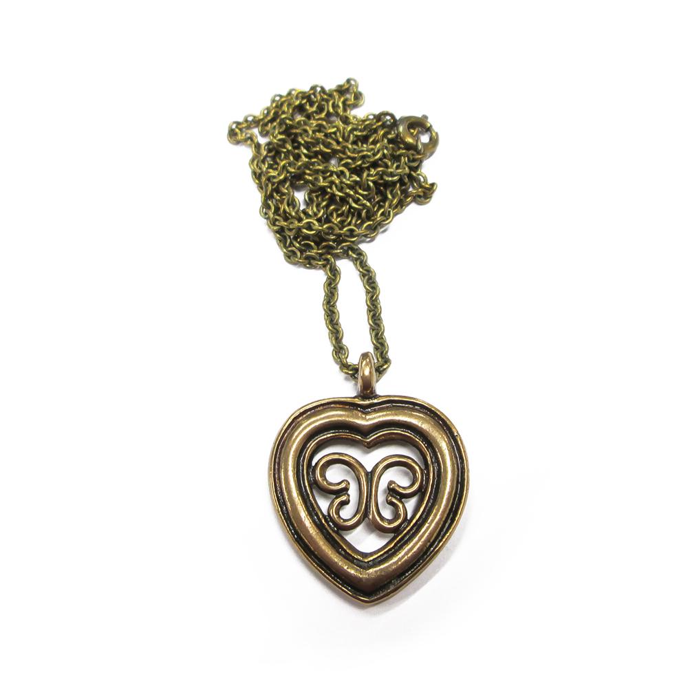 Kalevala Koru Utajärven sydänriipus 70cm, pronssi #0