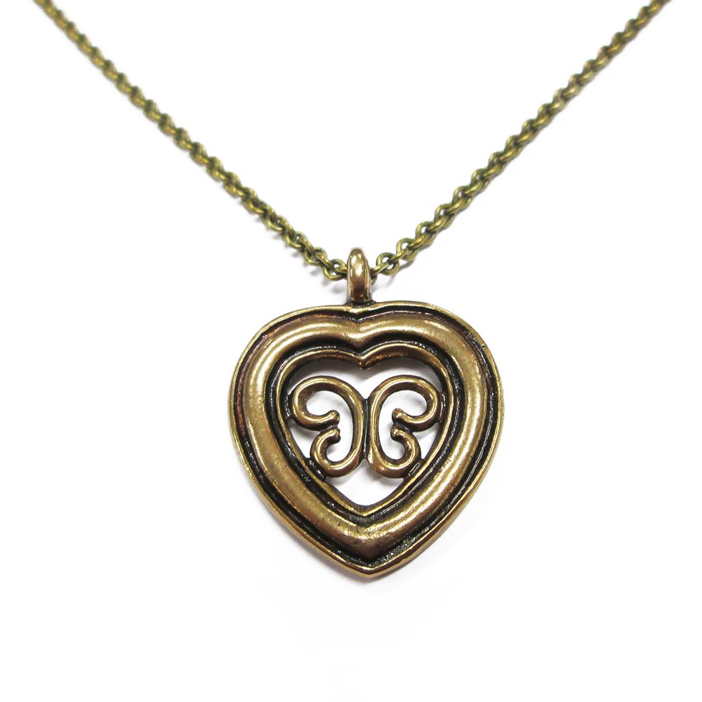 Kalevala Koru Utajärven sydänriipus 70cm, pronssi #1