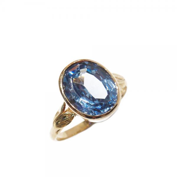 18K sinikivinen kultasormus 17.25 mm #0