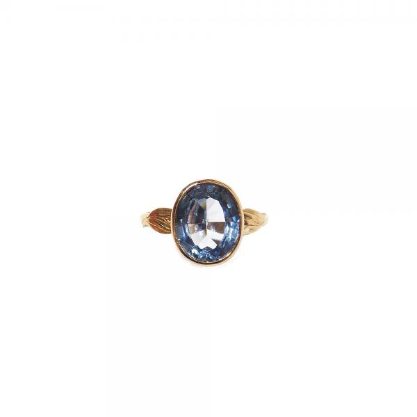18K sinikivinen kultasormus 17.25 mm #1