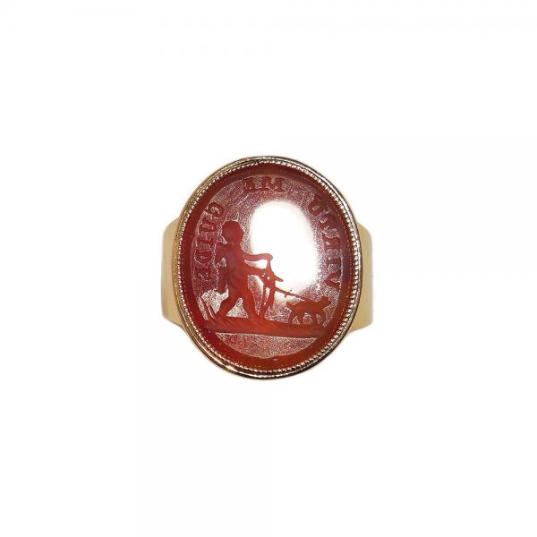 18K sinettisormus 20 mm v.1882  #1