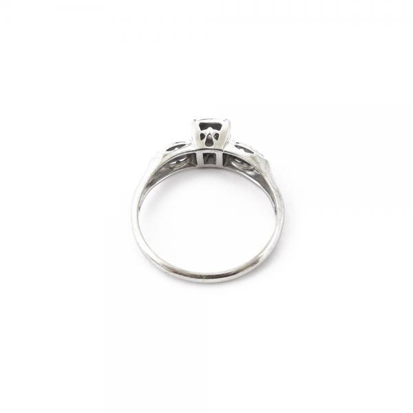 Valkokulta timanttisormus 0,02ct  17mm  #2