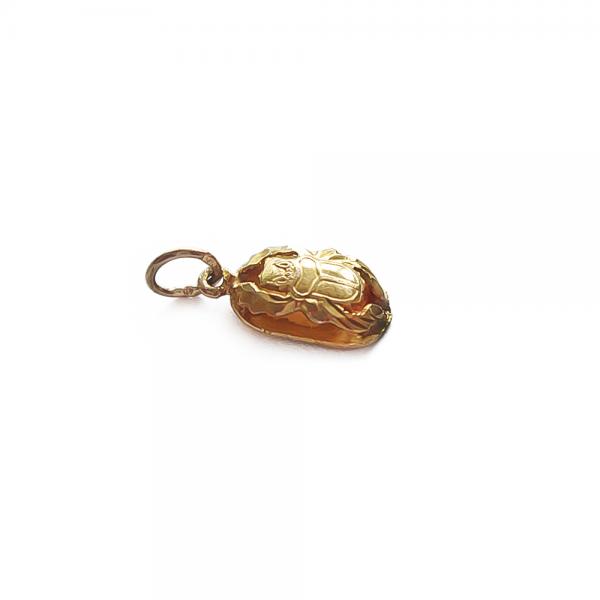 Kultainen Scarab riipus #1