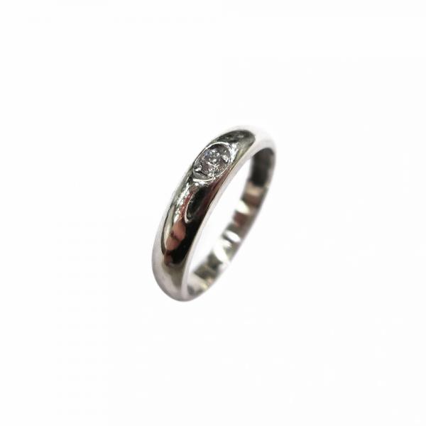 Valkokultainen timanttisormus 16,5mm, 0,05ct #0