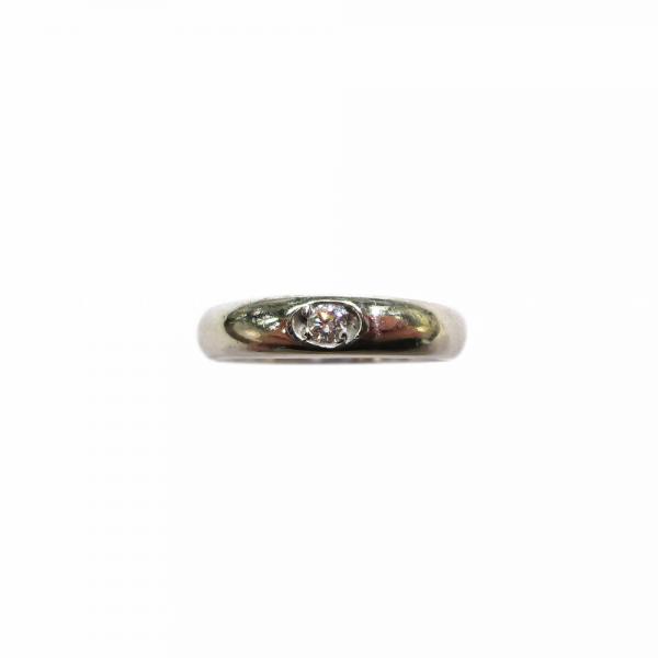 Valkokultainen timanttisormus 16,5mm, 0,05ct #1