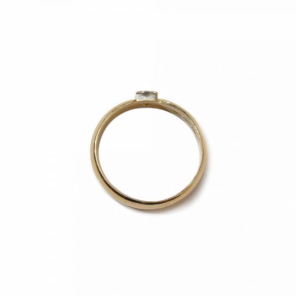 18K Timanttisormus 0,12ct W/VS 18,5 mm #2