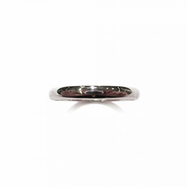 Valkokultainen kotimainen sileä sormus 3mm 22 pp #1