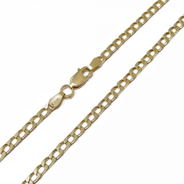 18K litistetty panssariketju 54 cm #1