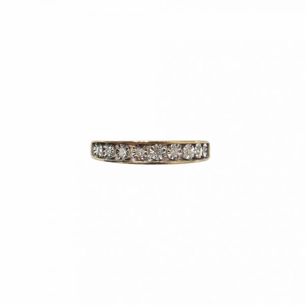 Timanttisormus 0,04ct 15,50 mm Kultajousi #1