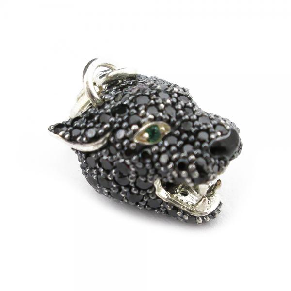 Thomas Sabo charm club musta kissa charmia riipus, mustilla kivillä #1