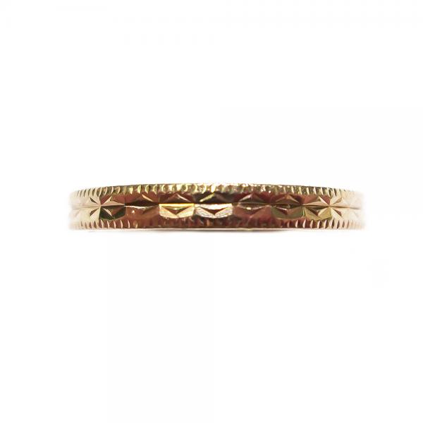 Kultakeskuksen kultasormus timanttileikattu 16.5 -93 2.37mm #1