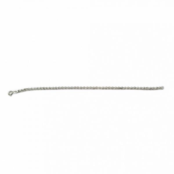 Hopeinen papuranneketju 17.5 cm #1