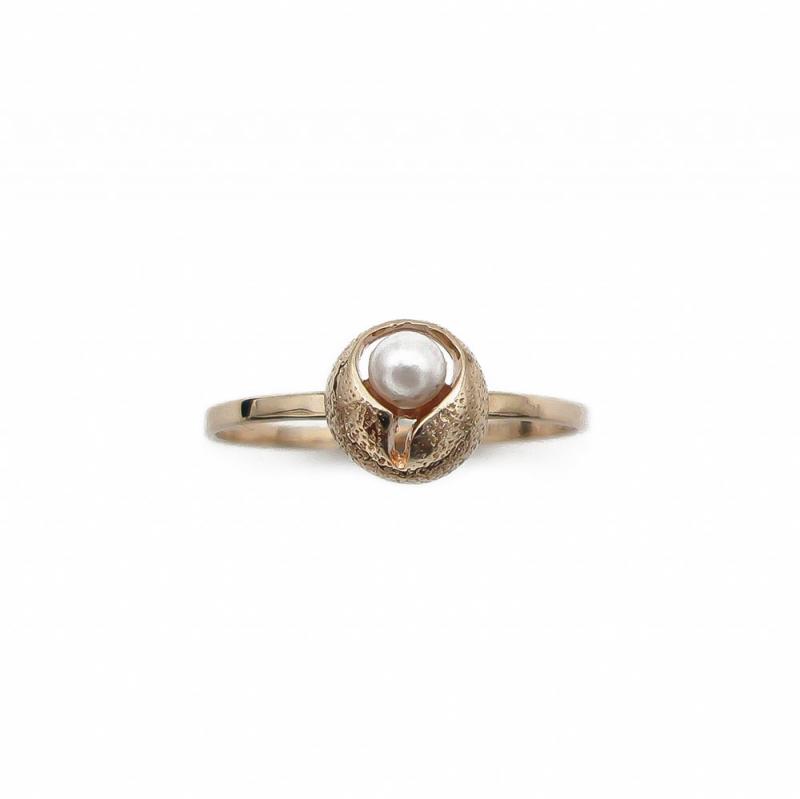 Kultainen Finnfeelings helmisormus 18.5 mm  #1