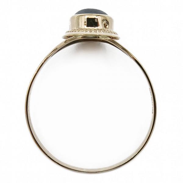 Kultainen sormus hematiitti 18.5mm #2