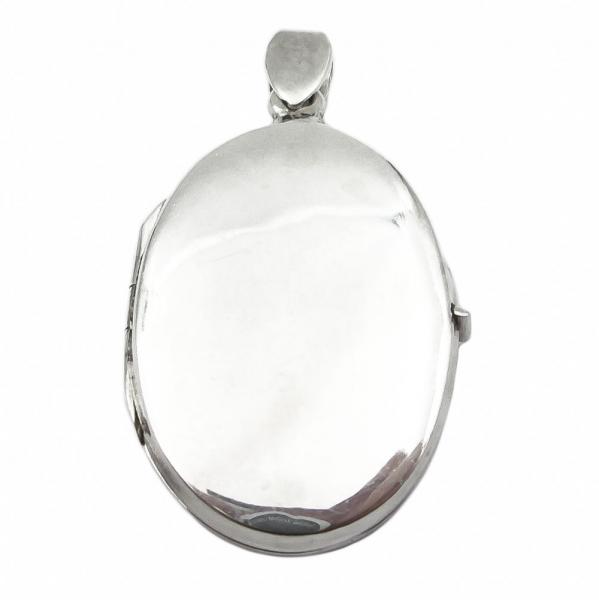 Hopeinen medaljonki-riipus #1