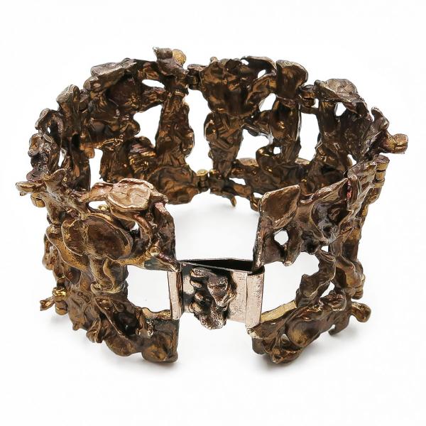 P. Sarpaneva pronssinen rannekoru 18 cm leveys 5cm #3