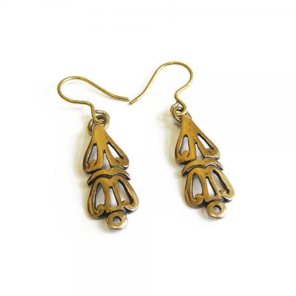 Kalevala Koru Aurinkoleijona korvakorut,pronssi #0