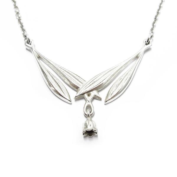 Lily Of The Valley Necklace Silver 
