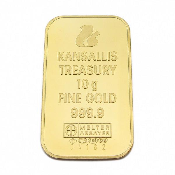 Kansallis treasury 10g fine gold 999,9 Kultatukku.fi