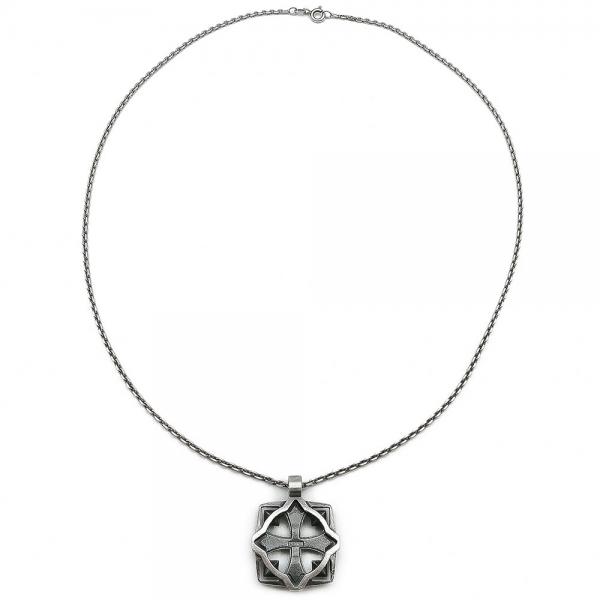 Lumoava Soturi riipus ketjulla 50cm hopea #1