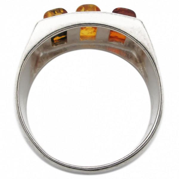 Hopeasormus meripihkan väriset kivet 19,5 mm #3