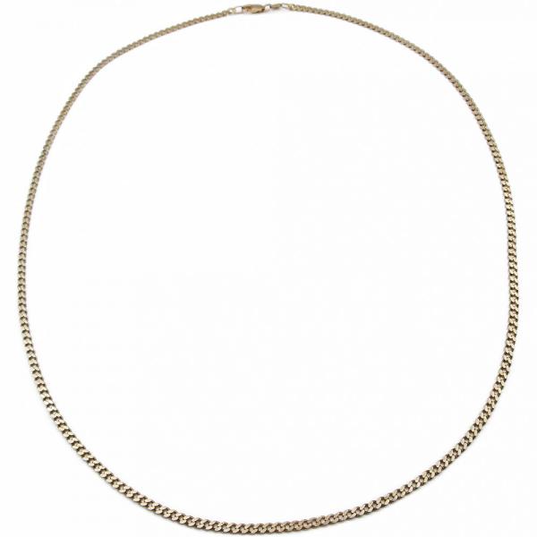 Kultainen umpipanssariketju 50cm 2,4 mm #0