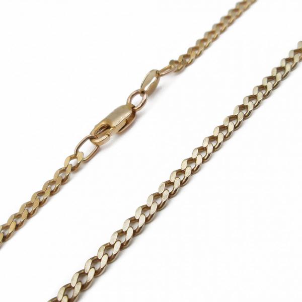 Kultainen umpipanssariketju 50cm 2,4 mm #1