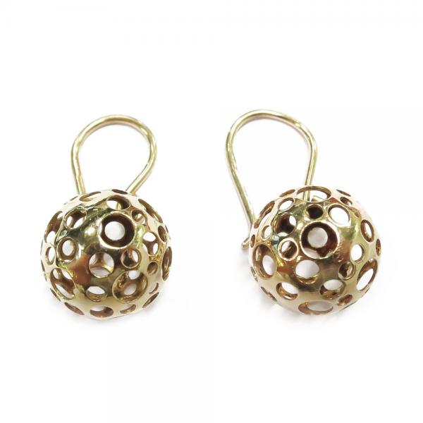 Kultaiset Liisa Vitali Leppäkerttu korvakorut koukulla 15mm #1