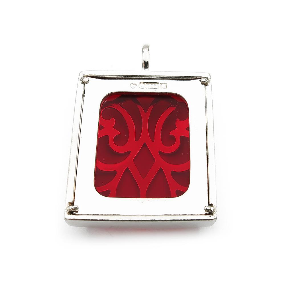 Sisar-riipus punainen, hopea Kalevala Koru #1