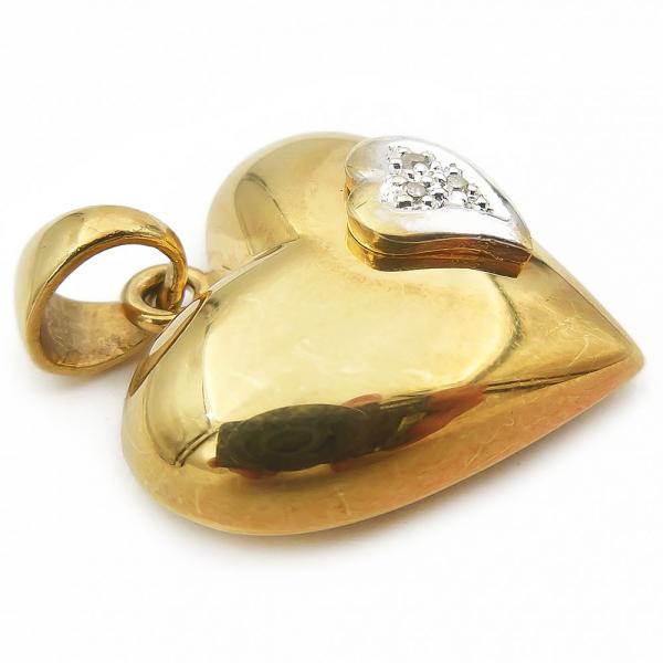 Kultainen riipus,sydän, Tim.yht.0.0015ct #1