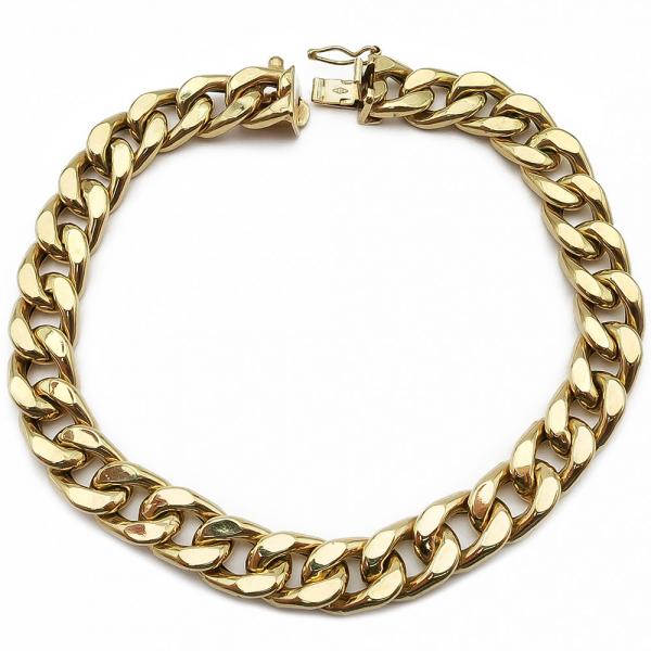 Kultainen panssari ranneketju 20,5cm lev.8mm #2