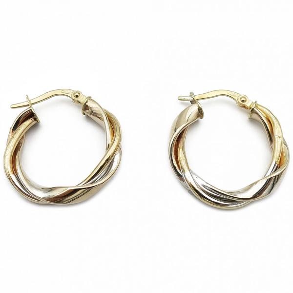 Kultaiset rengaskorvakorut 18 k  #2