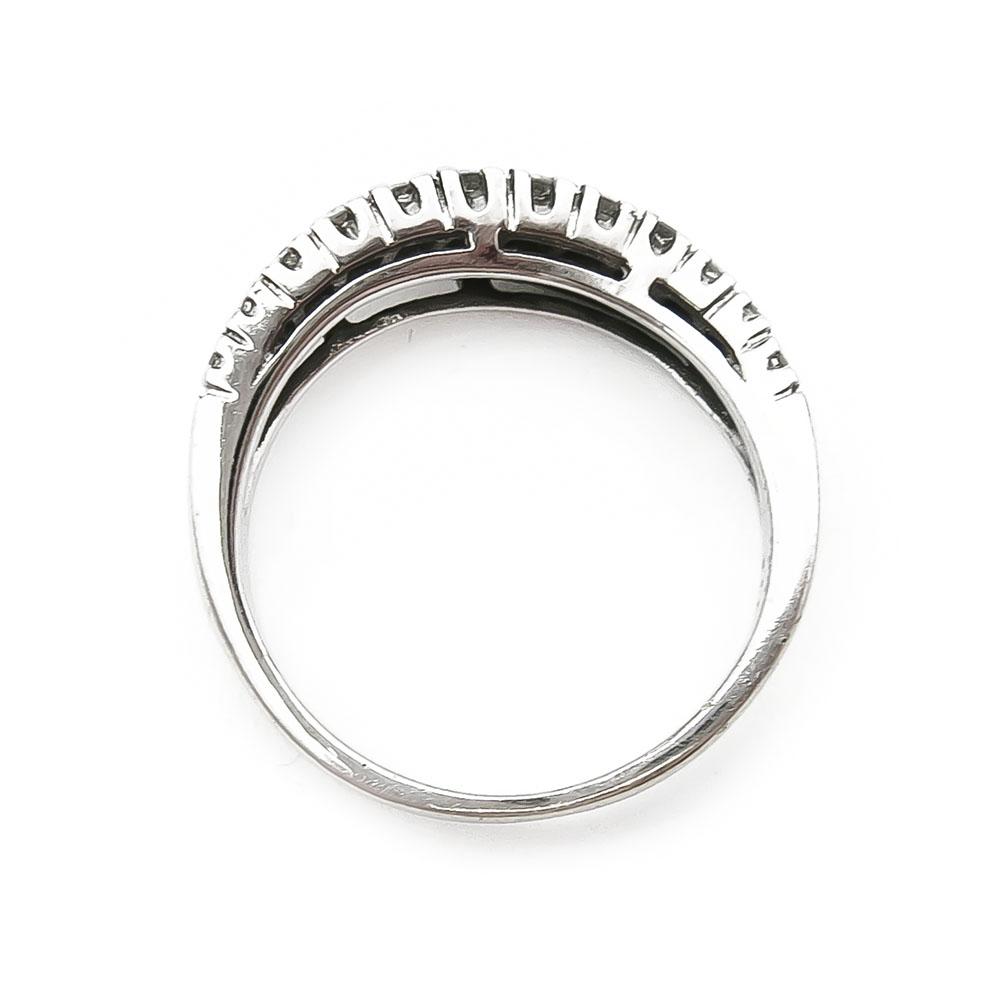 Vk Aaltoileva rivitimanttisormus 0,24ct koko 16 #2